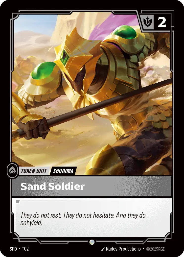 Sand Soldier - SFD-T02 - Spiritforged - Riftbound card
