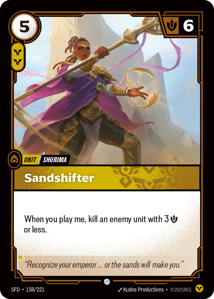 Sandshifter - SFD-158 - Spiritforged - Riftbound card
