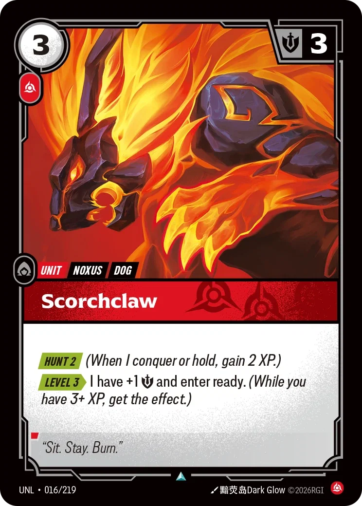 Scorchclaw - UNL-016 - Unleashed - Riftbound card