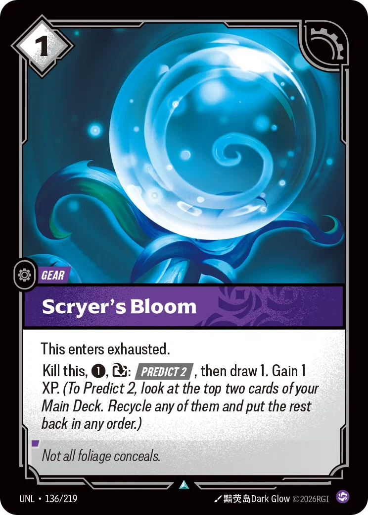 Scryer’s Bloom - UNL-136 - Unleashed - Riftbound card