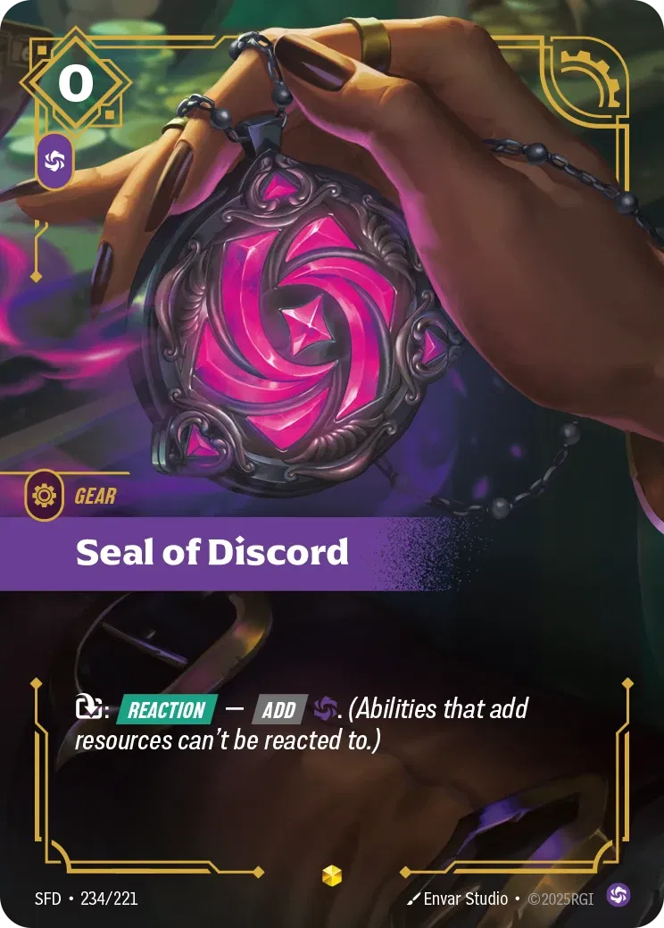 Seal of Discord - SFD-234 - Spiritforged - Riftbound card