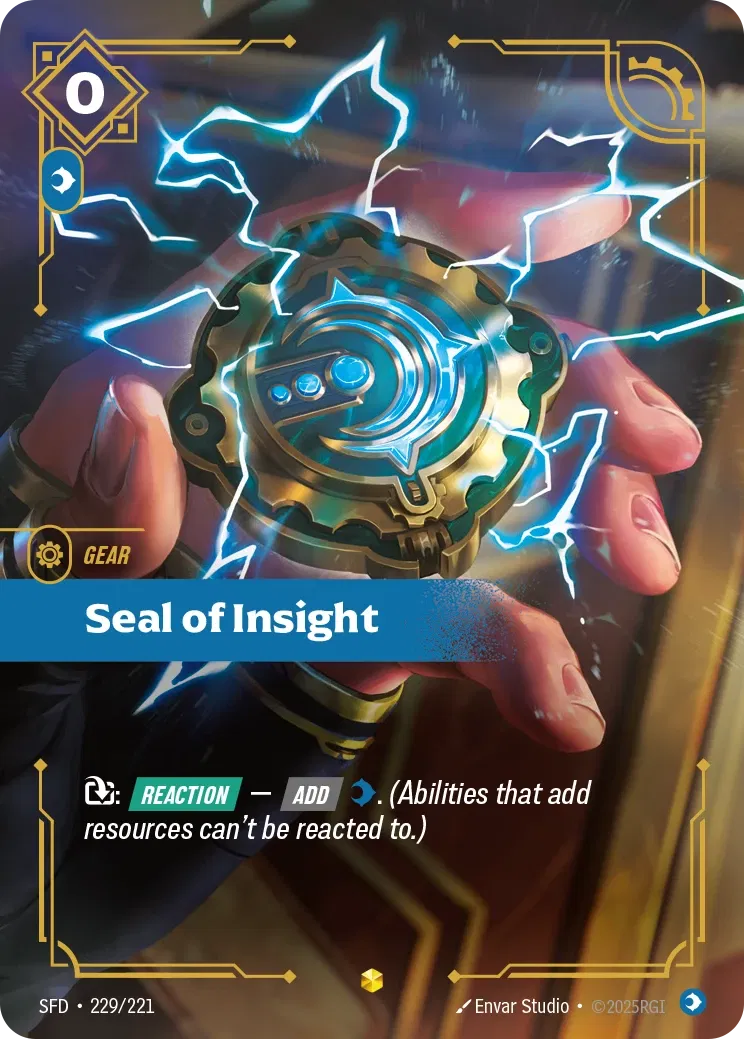 Seal of Insight - SFD-229 - Spiritforged - Riftbound card