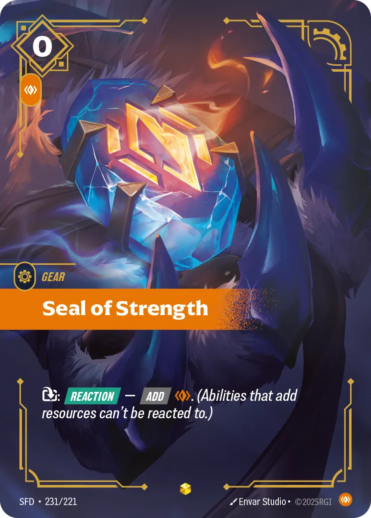 Seal of Strength - SFD-231 - Spiritforged - Riftbound card