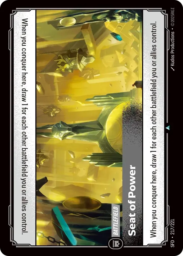 Seat of Power - SFD-217 - Spiritforged - Riftbound card