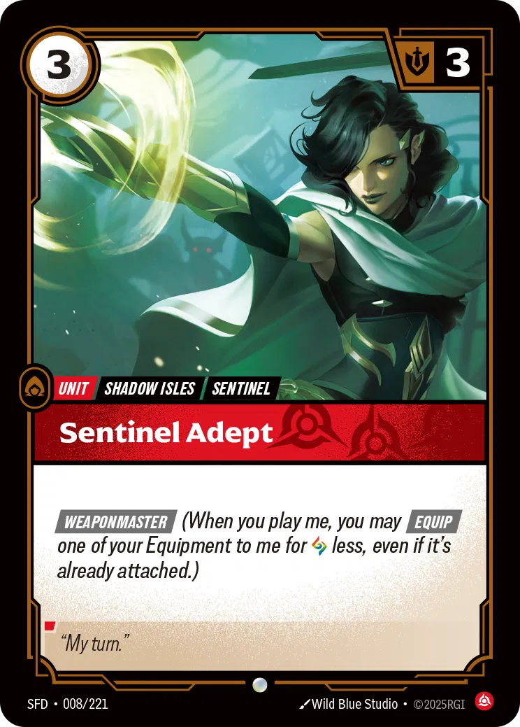 Sentinel Adept - SFD-008 - Spiritforged - Riftbound card