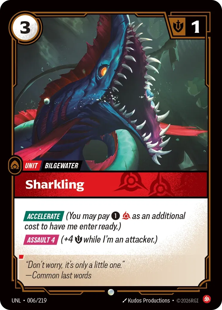 Sharkling - UNL-006 - Unleashed - Riftbound card