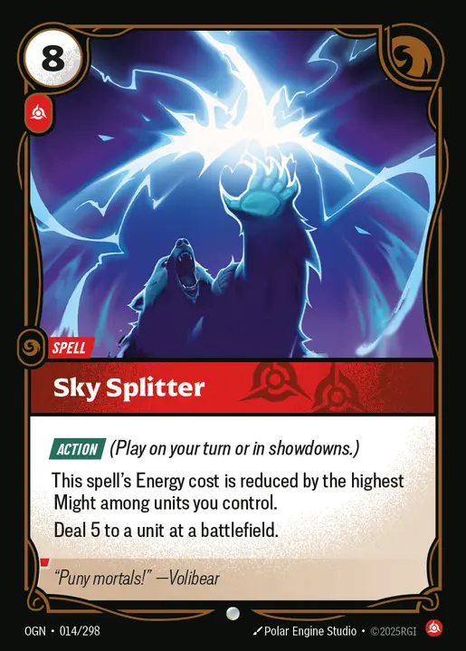 Sky Splitter - OGN-014 - Origins - Riftbound card
