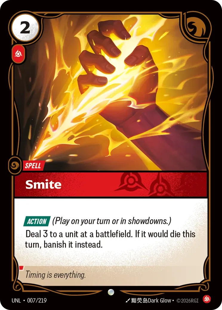 Smite - UNL-007 - Unleashed - Riftbound card