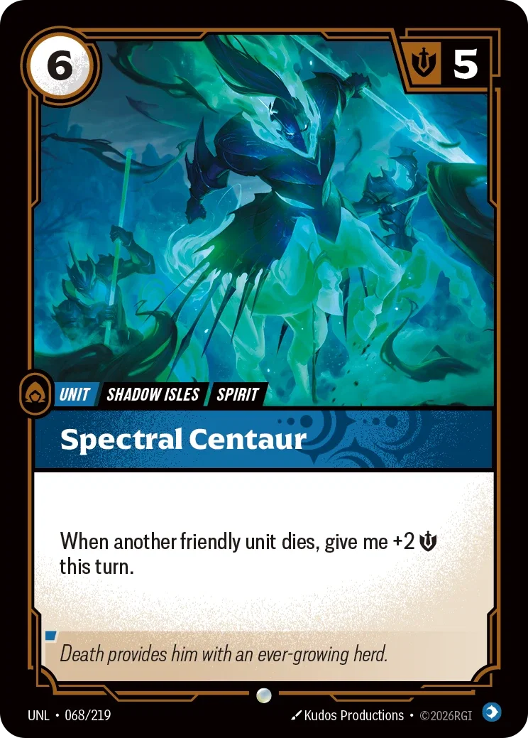 Spectral Centaur - UNL-068 - Unleashed - Riftbound card
