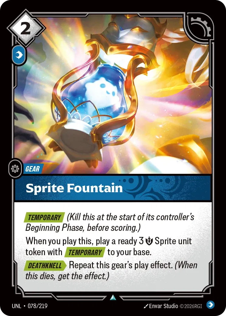 Sprite Fountain - UNL-078 - Unleashed - Riftbound card