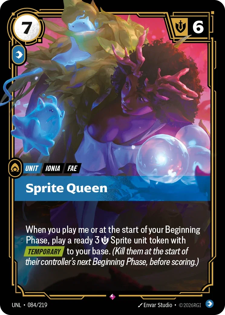 Sprite Queen - UNL-084 - Unleashed - Riftbound card