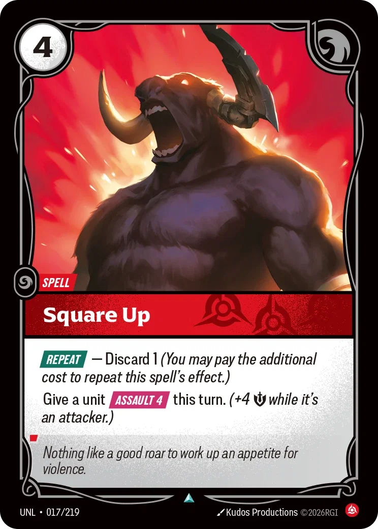 Square Up - UNL-017 - Unleashed - Riftbound card
