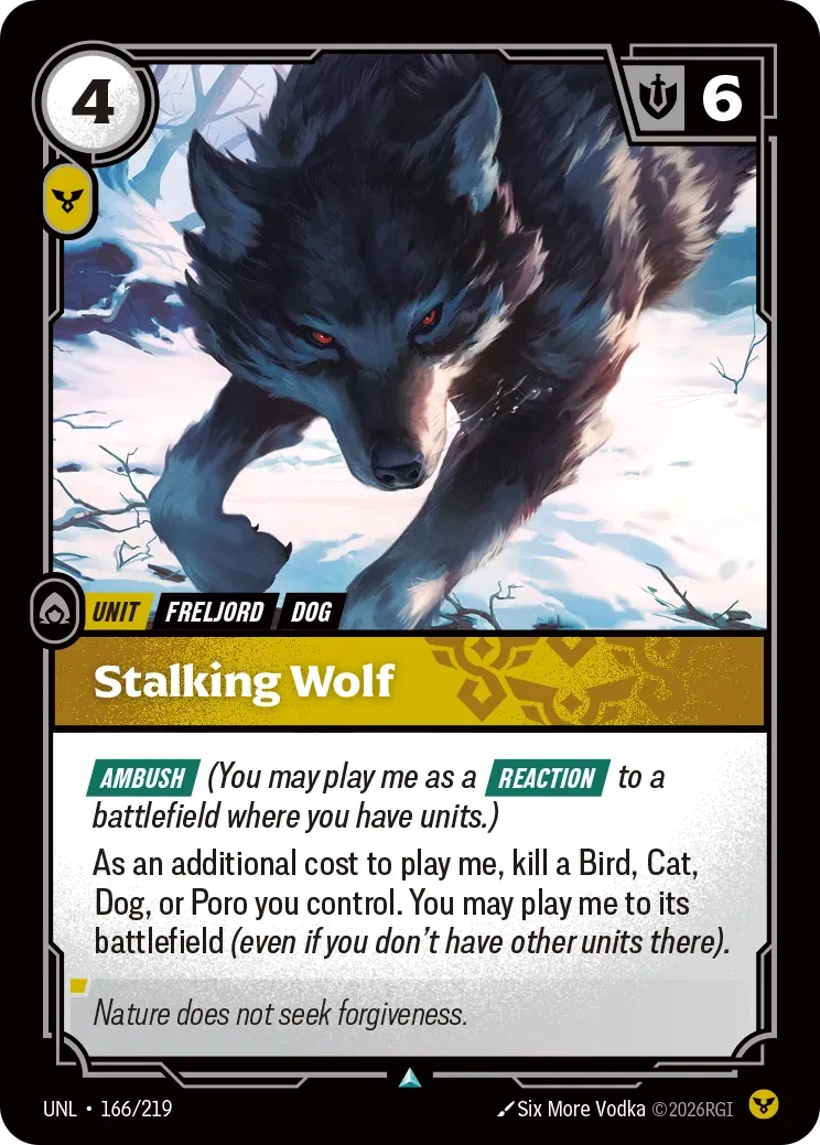 Stalking Wolf - UNL-166 - Unleashed - Riftbound card