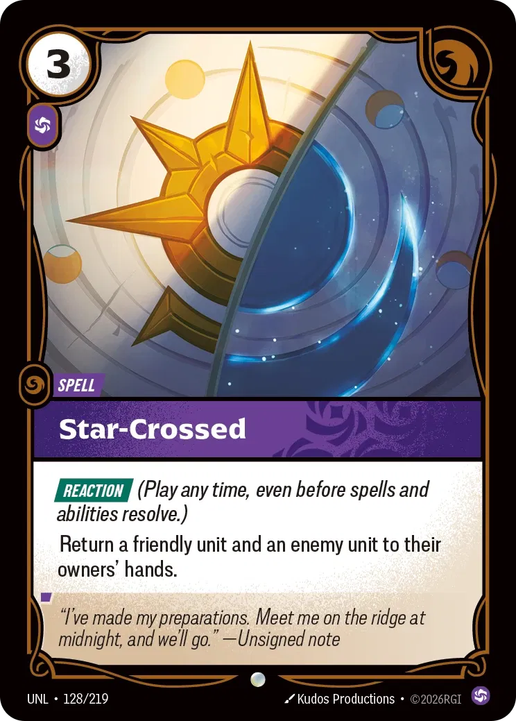 Star-Crossed - UNL-128 - Unleashed - Riftbound card
