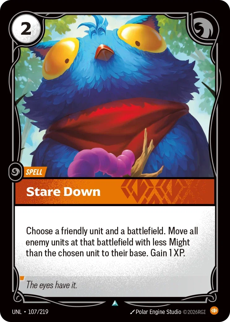 Stare Down - UNL-107 - Unleashed - Riftbound card