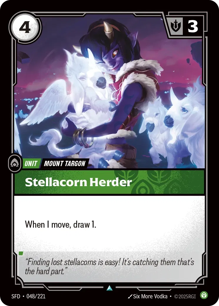 Stellacorn Herder - SFD-048 - Spiritforged - Riftbound card