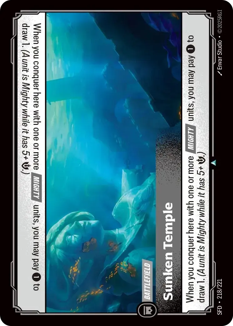 Sunken Temple - SFD-218 - Spiritforged - Riftbound card
