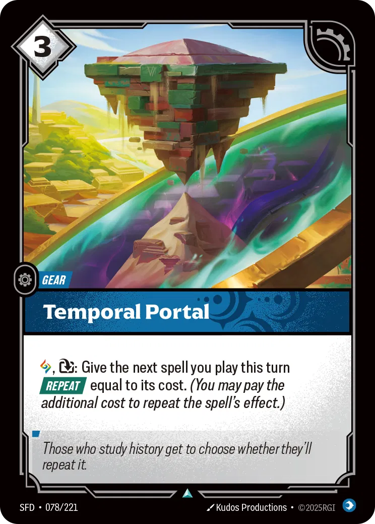 Temporal Portal - SFD-078 - Spiritforged - Riftbound card