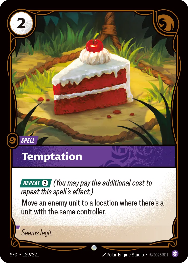 Temptation - SFD-129 - Spiritforged - Riftbound card