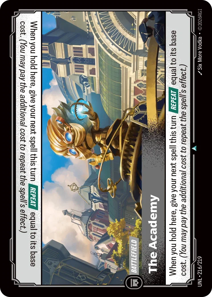 The Academy - UNL-216 - Unleashed - Riftbound card