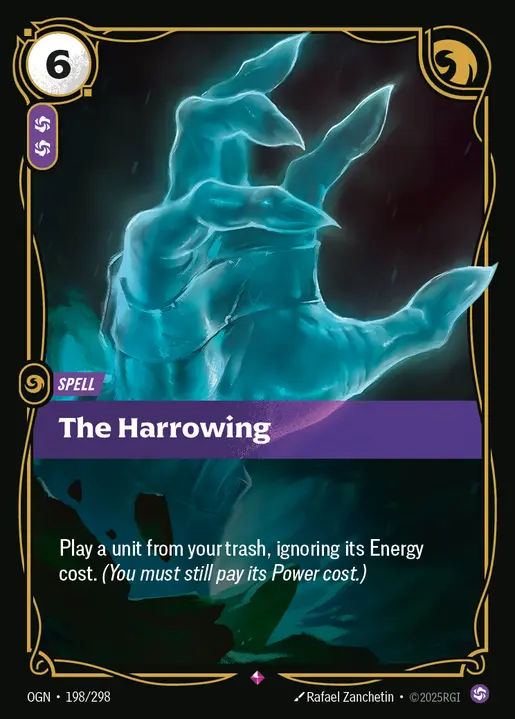 The Harrowing - OGN-198 - Origins - Riftbound card