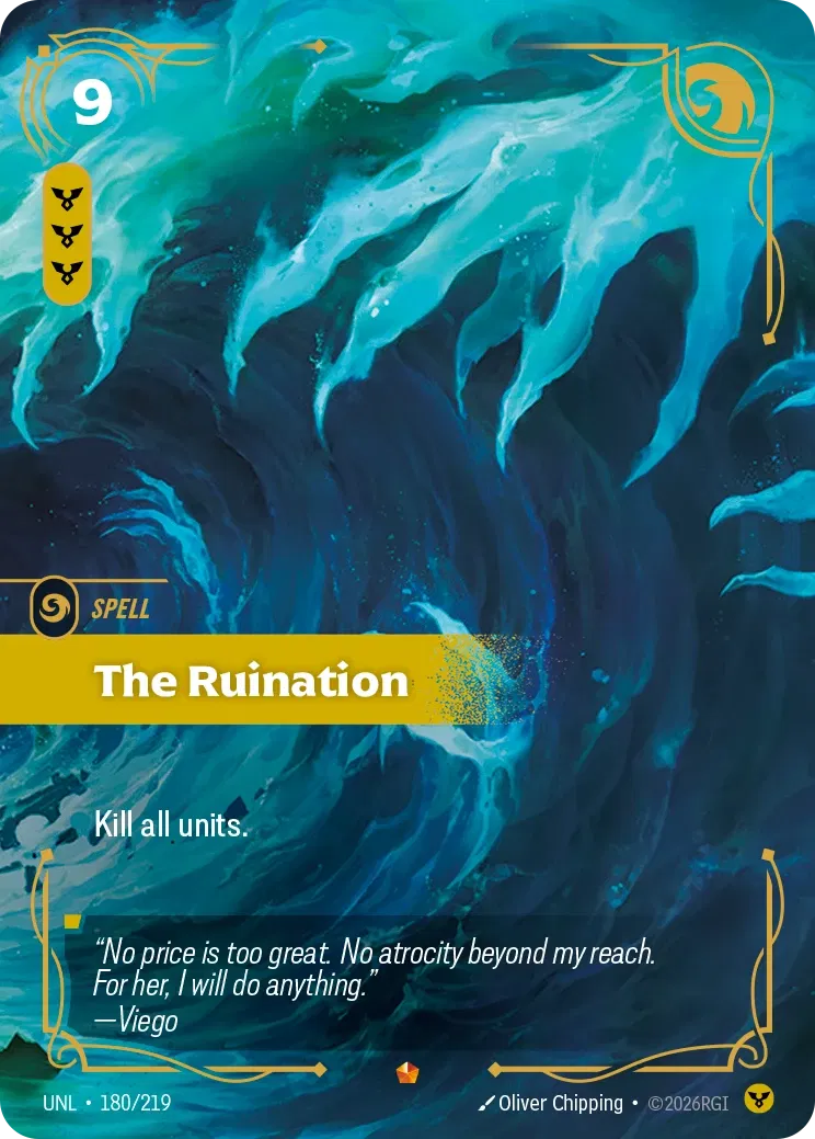 The Ruination - UNL-180 - Unleashed - Riftbound card