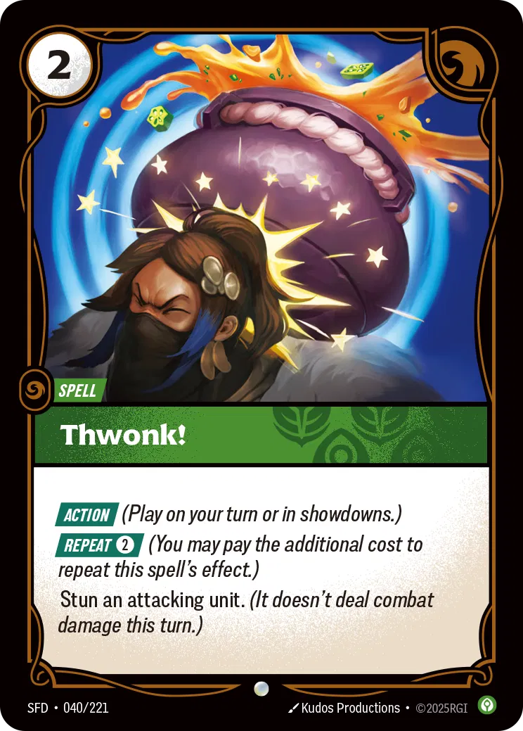 Thwonk! - SFD-040 - Spiritforged - Riftbound card