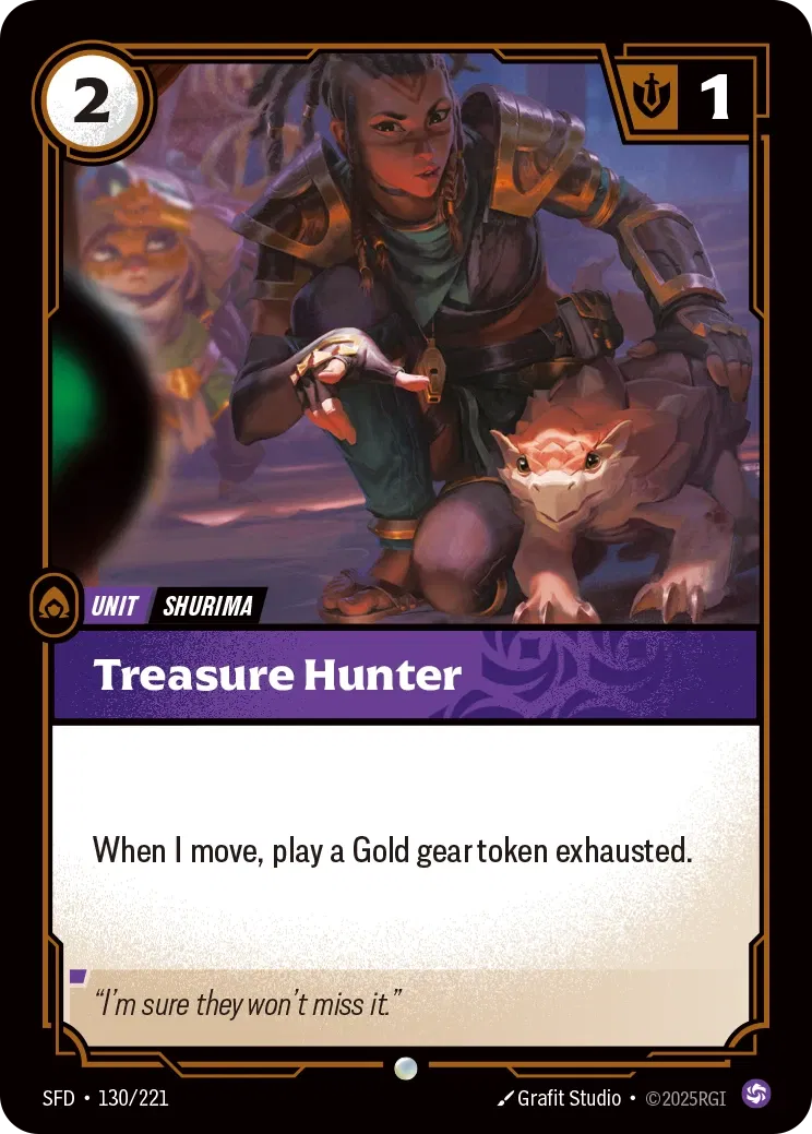 Treasure Hunter - SFD-130 - Spiritforged - Riftbound card