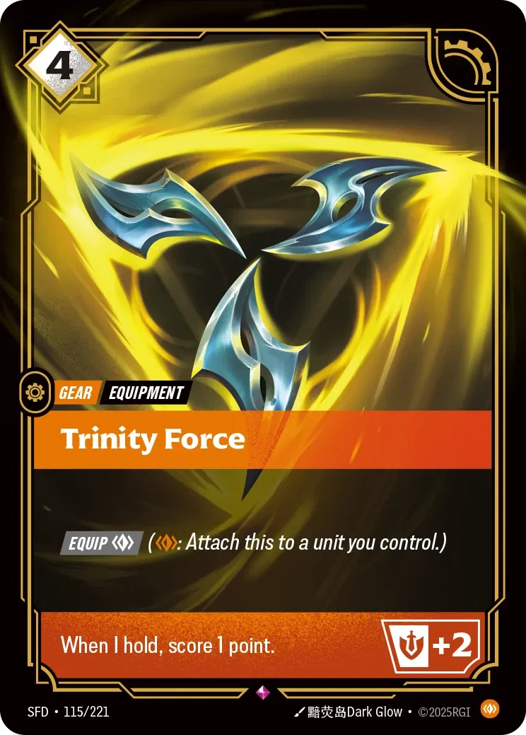 Trinity Force - SFD-115 - Spiritforged - Riftbound card