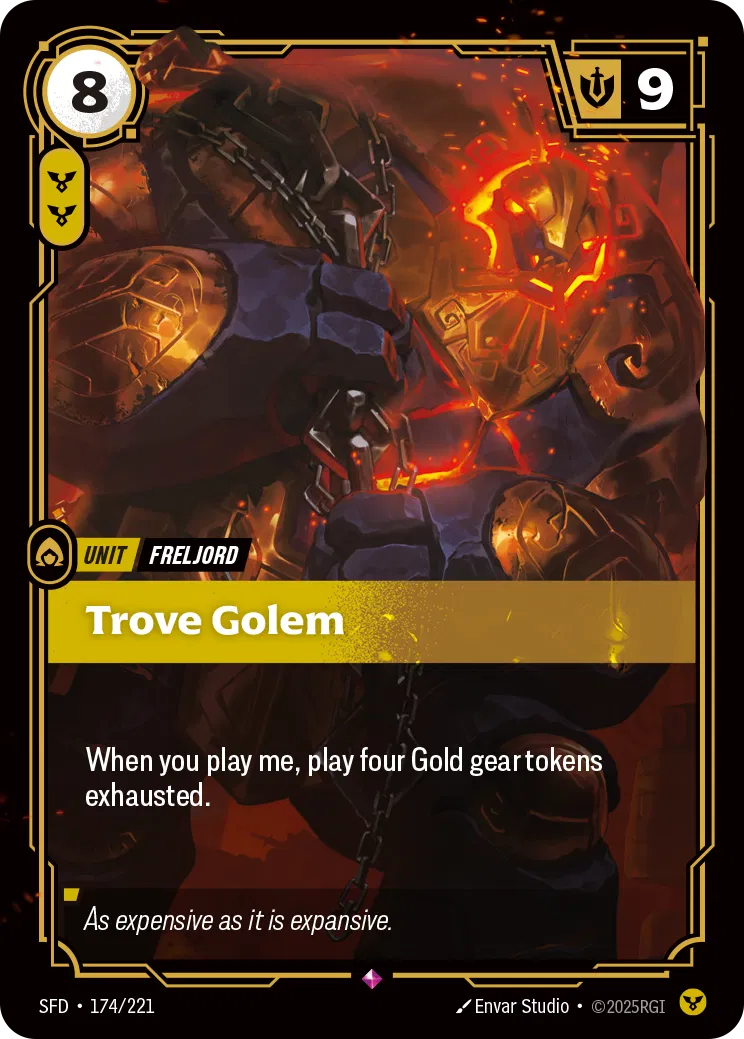 Trove Golem - SFD-174 - Spiritforged - Riftbound card