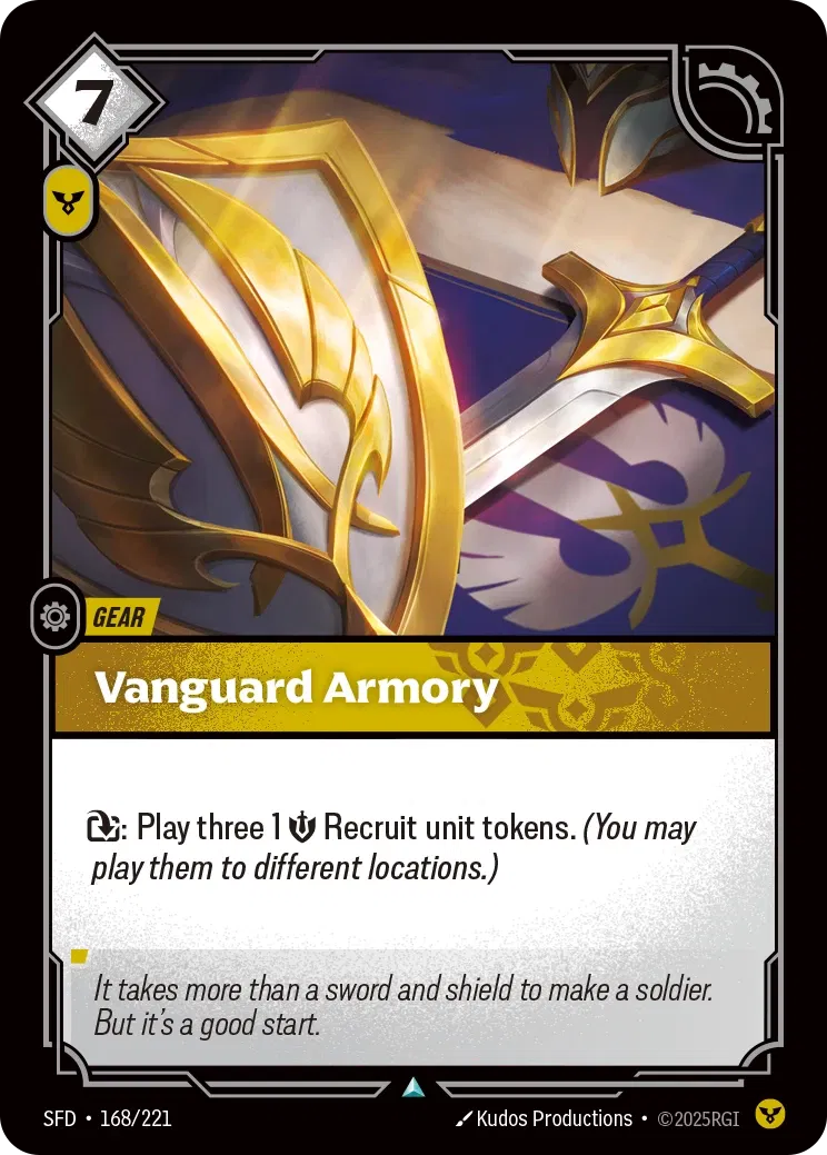 Vanguard Armory - SFD-168 - Spiritforged - Riftbound card