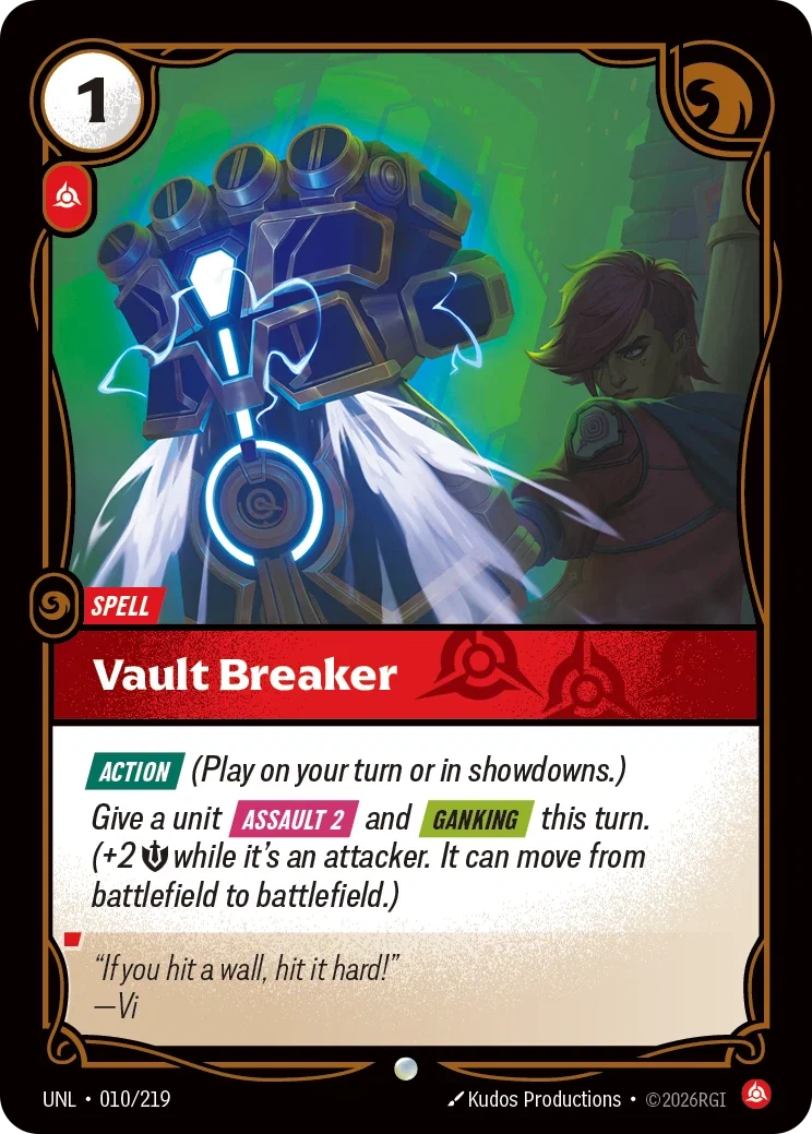 Vault Breaker - UNL-010 - Unleashed - Riftbound card