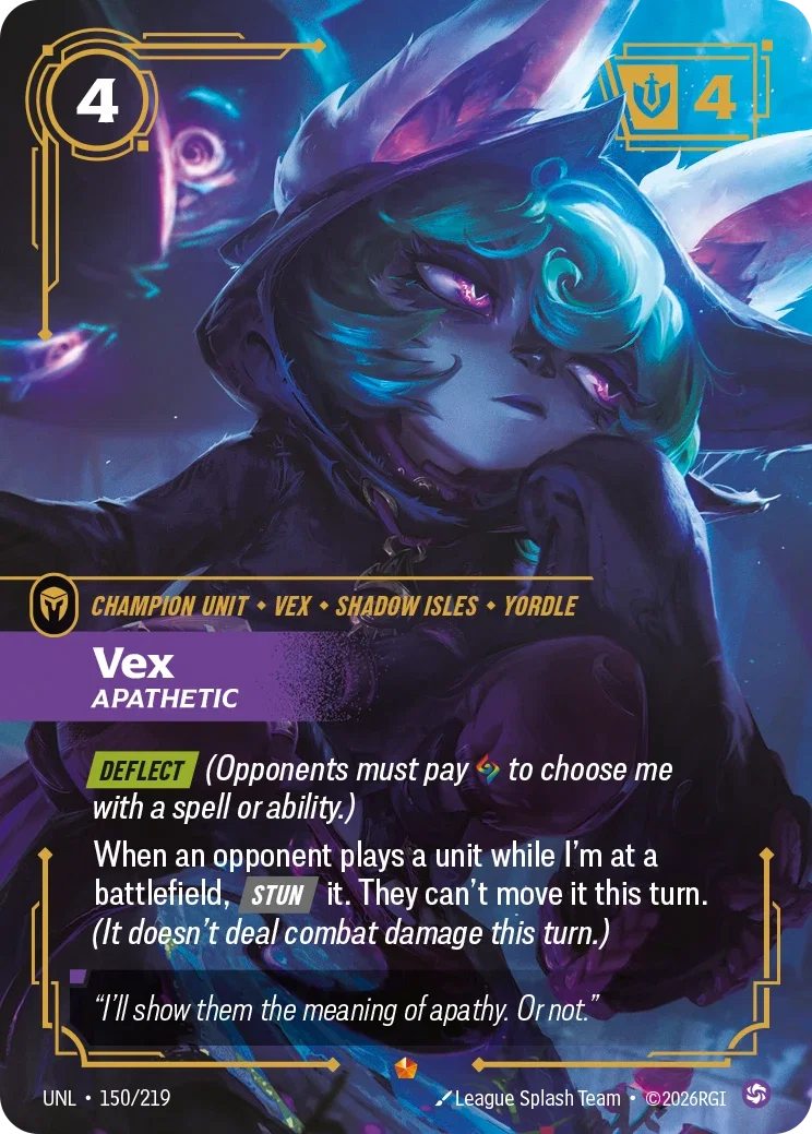 Vex, Apathetic - UNL-150 - Unleashed - Riftbound card