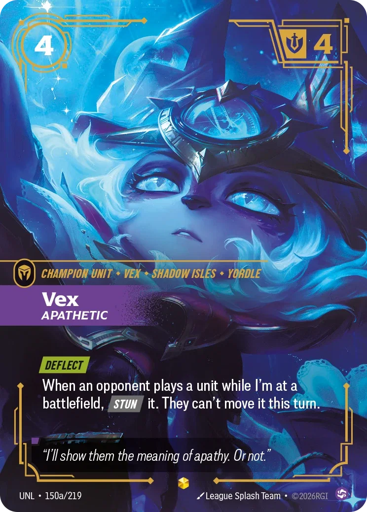 Vex, Apathetic - UNL-150a - Unleashed - Riftbound card