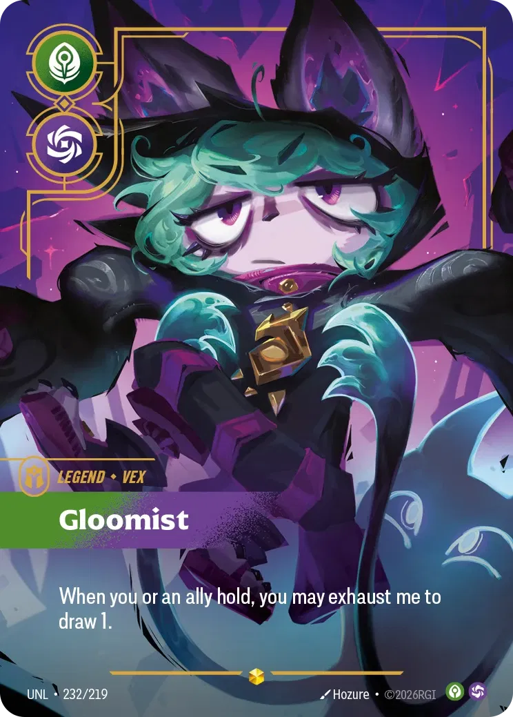 Vex, Gloomist - UNL-232 - Unleashed - Riftbound card