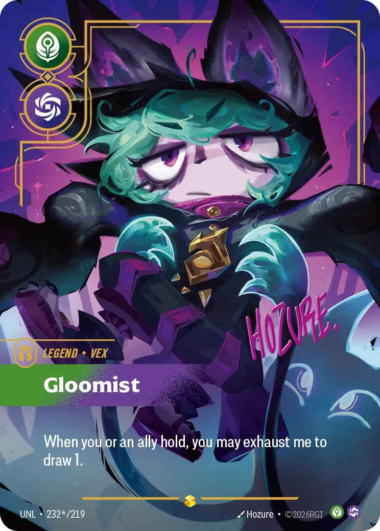 Vex, Gloomist - UNL-232s - Unleashed - Riftbound card