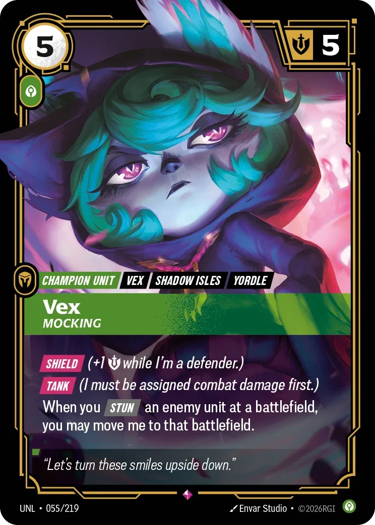 Vex, Mocking - UNL-055 - Unleashed - Riftbound card