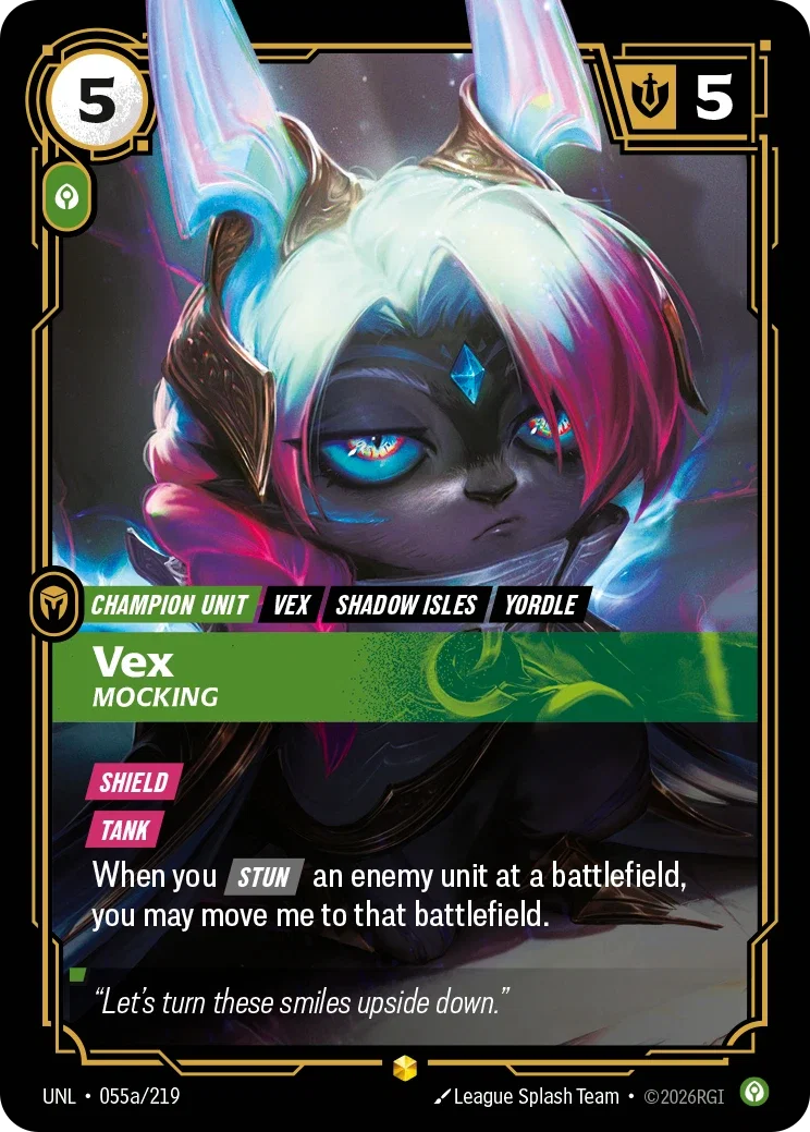 Vex, Mocking - UNL-055a - Unleashed - Riftbound card
