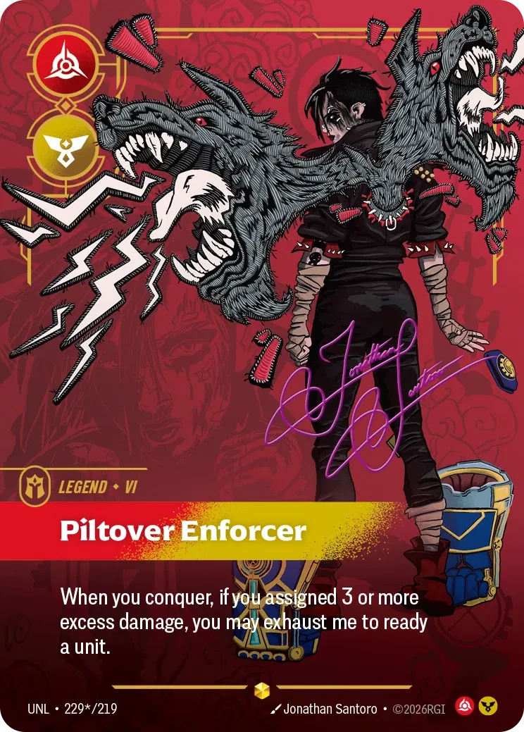 Vi, Piltover Enforcer - UNL-229s - Unleashed - Riftbound card