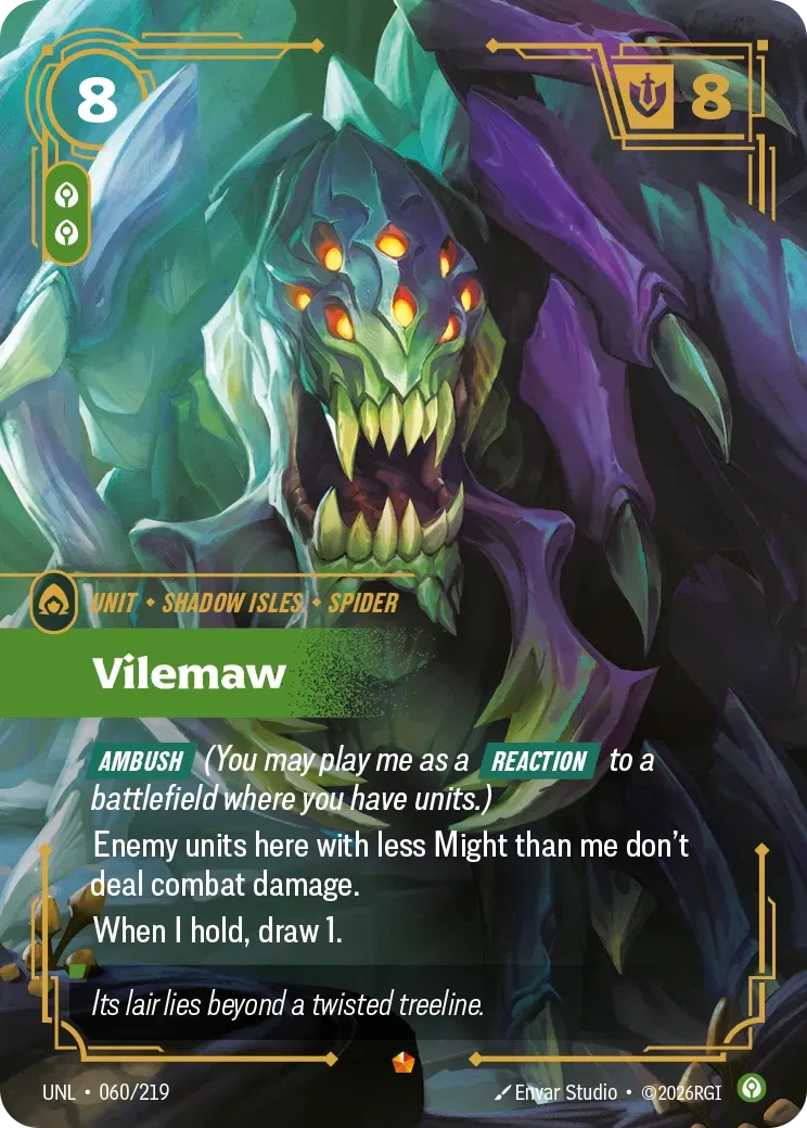 Vilemaw - UNL-060 - Unleashed - Riftbound card