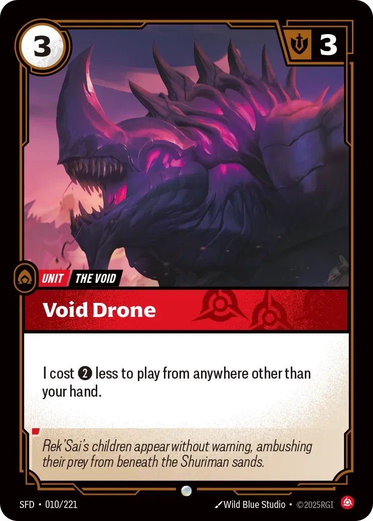 Void Drone - SFD-010 - Spiritforged - Riftbound card