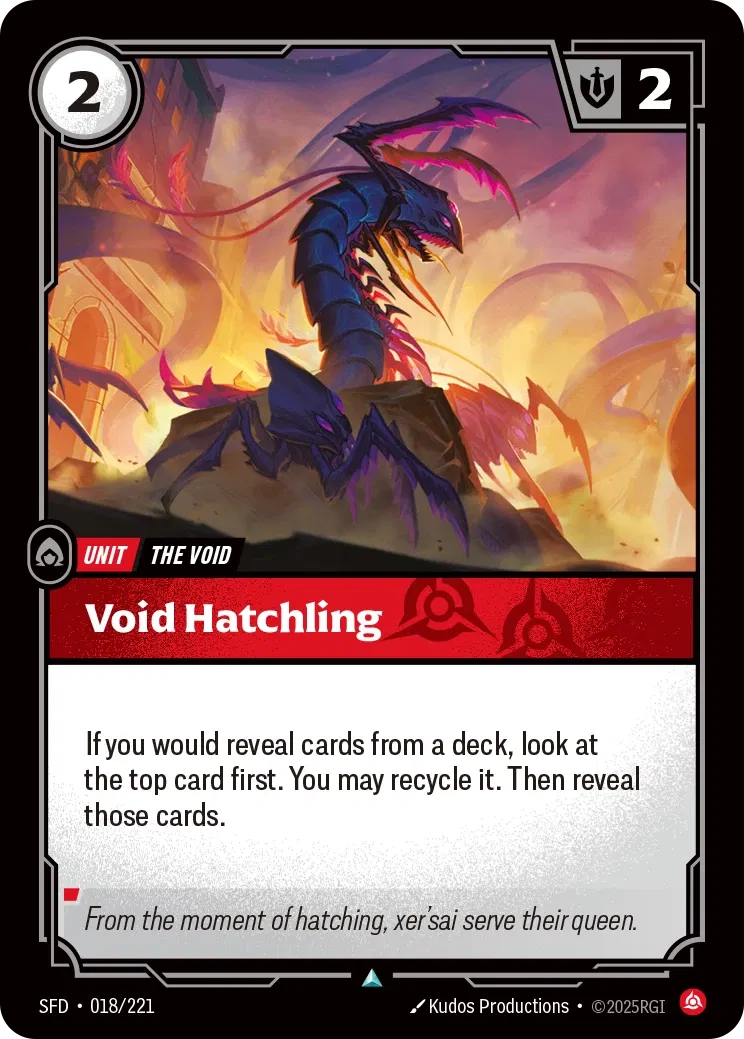 Void Hatchling - SFD-018 - Spiritforged - Riftbound card