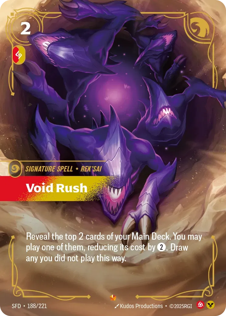 Void Rush - SFD-188 - Spiritforged - Riftbound card
