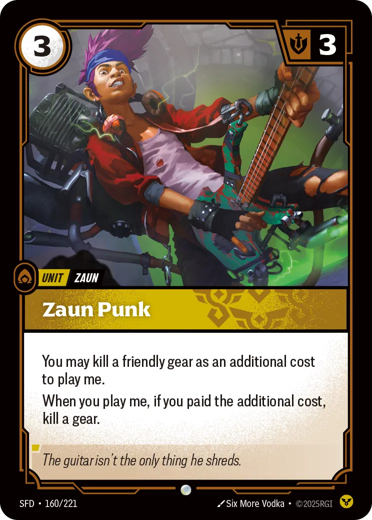 Zaun Punk - SFD-160 - Spiritforged - Riftbound card