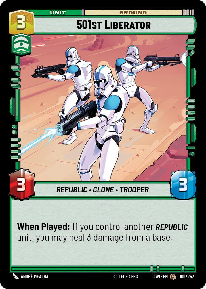 501st Liberator 109/257 Twilight of the Republic Star Wars card