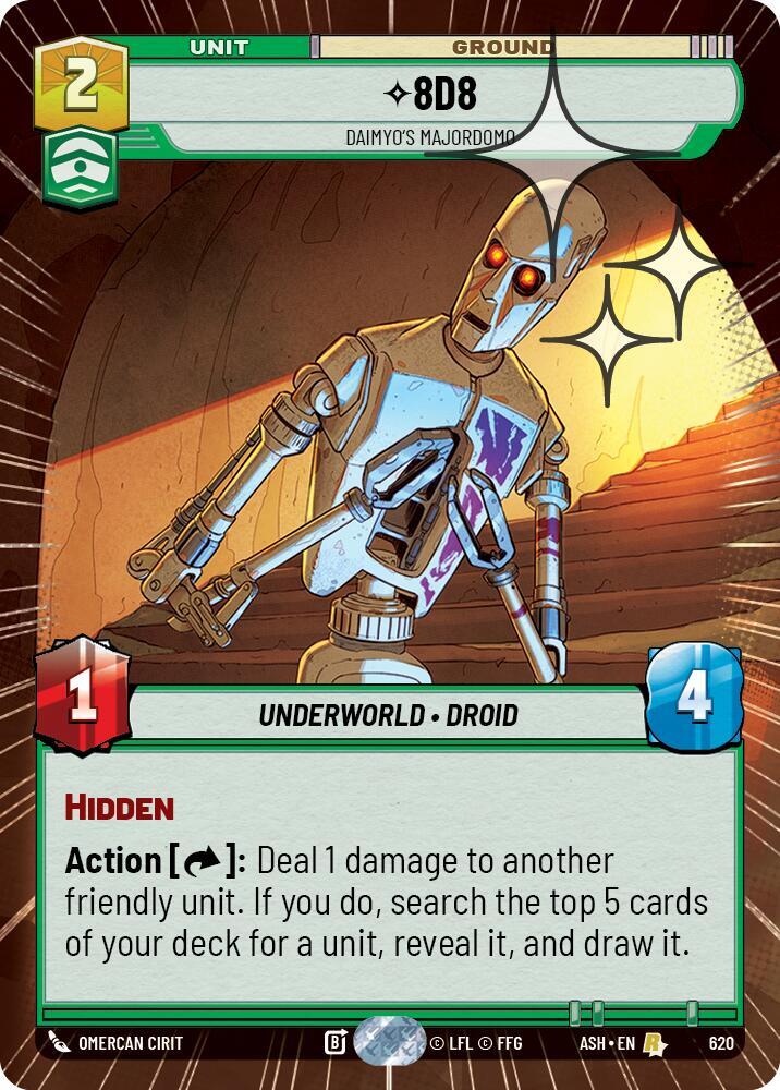 8D8 - Daimyo's Majordomo (Hyperspace Foil) 620 Ashes of the Empire Star Wars card