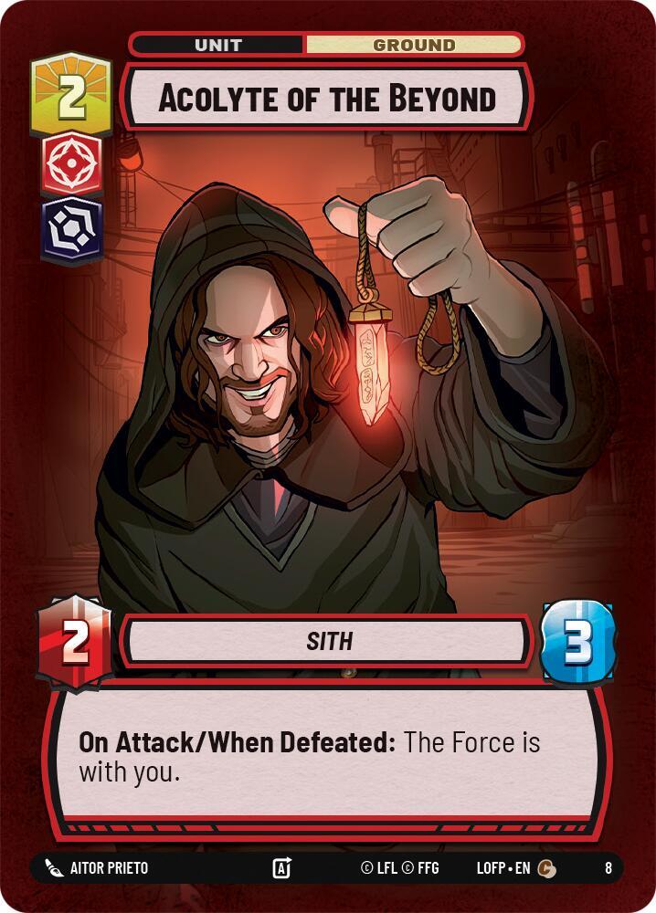 Acolyte of the Beyond 8 Legends of the Force: Weekly Play Promos Star Wars card