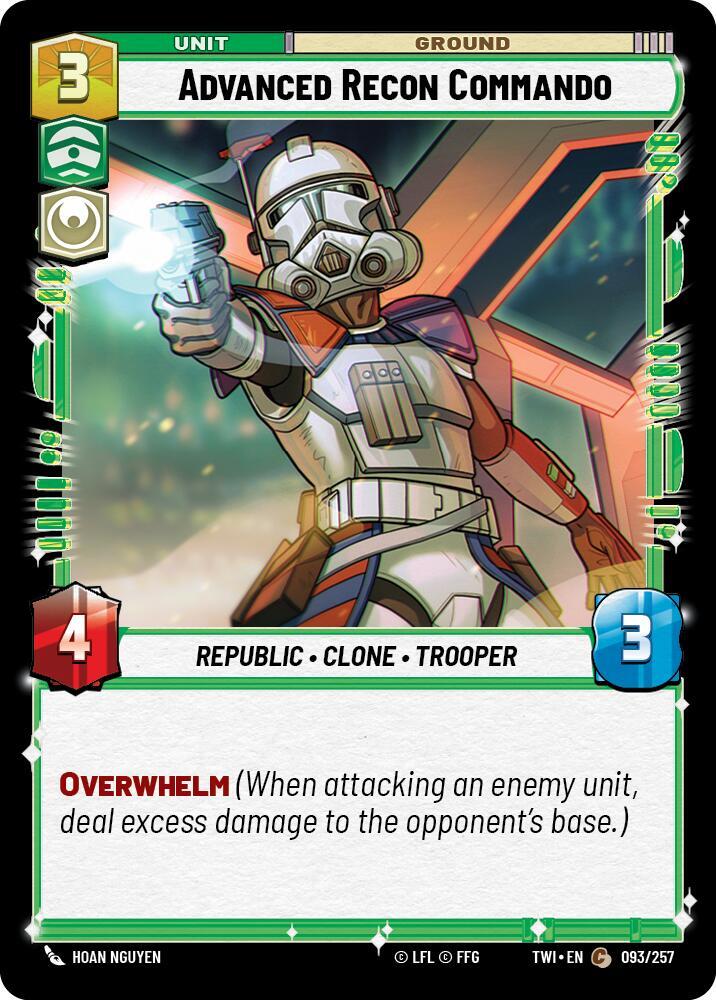 Advanced Recon Commando 093/257 Twilight of the Republic Star Wars card