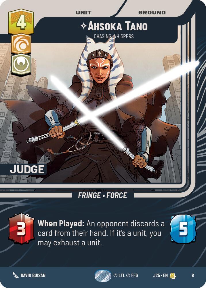 Ahsoka Tano - Chasing Whispers 8 Judge Promos Star Wars card