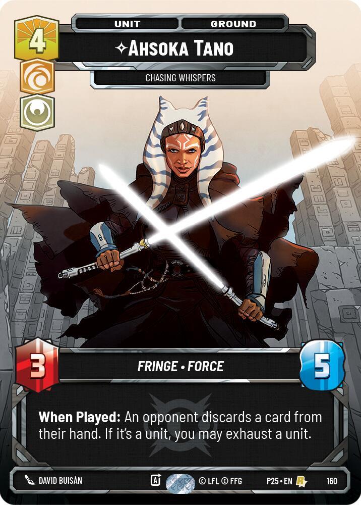 Ahsoka Tano - Chasing Whispers 160 Sector and Regional Promos: Season 1 Star Wars card
